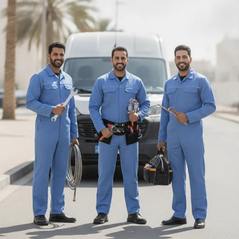 فني مضخات حرارية فريق في مدينة زايد